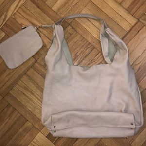 Nude/pink hobo purse